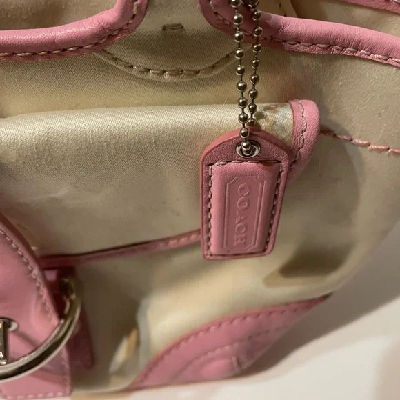 Pink and Cream Women's Handbag - Picture 3 of 13